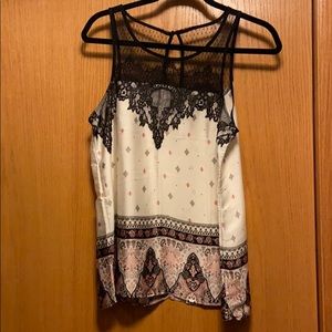 NWOT Dressy Maurice’s Silky and Lace Tank